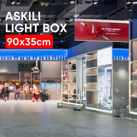 900mm 350mm Çift Taraflı Askılı Led Işık Kutusu 900mm 350mm Çift Taraflı Askılı Led Işık Kutusu