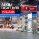 900mm 350mm Çift Taraflı Askılı Led Işık Kutusu 900mm 350mm Çift Taraflı Askılı Led Işık Kutusu