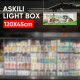 1200mm 450mm Çift Taraflı Askılı Led Işık Kutusu 1200mm 450mm Çift Taraflı Askılı Led Işık Kutusu